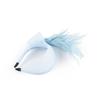 Elegant Feather Hairband with Tulle Bows Old Style Mesh Headband for Women Girls Wedding Party Photo Shoot Accessories