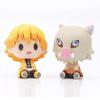 Set Demon Slayer Kamado Tanjirou  Agatsuma Zenitsu Action Figure Anime Model Pvc Statue Collectible Toy