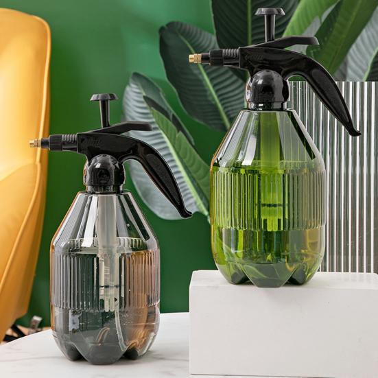 Hand Pressure Watering Can Plant Mister Spray Bottle with Adjustable Nozzle Pump Sprinkling Can for Indoor Plant Care Household Cleaning