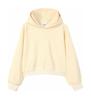 Silver Fox Velvet Women's 450g Heavyweight Hooded Sweatshirt - Short, Trendy Drop Shoulder Pullover for Autumn/Winter 