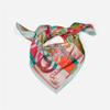 Twill Silk Scarf Woman Rope Chain Painting Square Scarves Wraps Bandana Small Hijab Silk Foulards Tie Headband Neckerchief 53CM