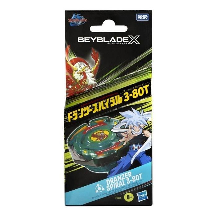 Beyblade X Starter Pack Dranzer Spiral 3-80t Anniversary X-over and Launcher, Detachable Top, Toys for Children from 8 Years