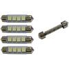 (4) Double Side 8-SMD 1.72" 578 211-2 LED Bulbs For Car Interior Map Dome Lights