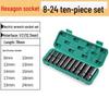 Electric Wrench Socket Set with Extended Hex Sockets