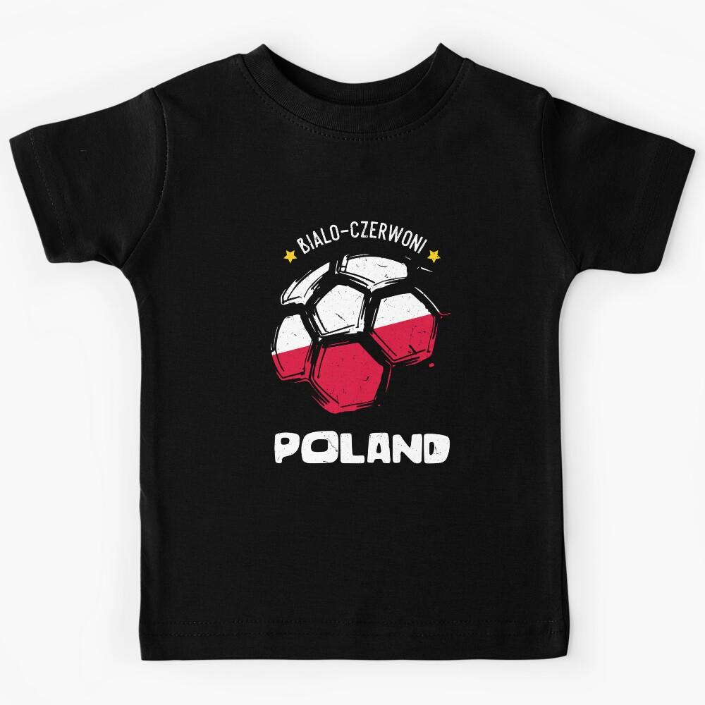 Poland Team World Soccer Cup 2018 Russia Polska Jersey Kids T-Shirt 140