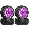 1/10 4pcs RC On-Road Drift Racing Car Metal Wheel Rim Wheel Hubs Tires for TT01 FW06 XV01 XV02