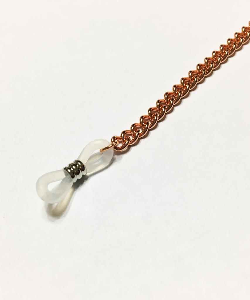 Segseuto [Surgical Steel][Eyeglass Chain] W-Type 001 E.L Rosegold