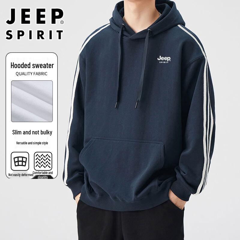 JEEP SPIRIT Men's Hooded Pullover Sweatshirt