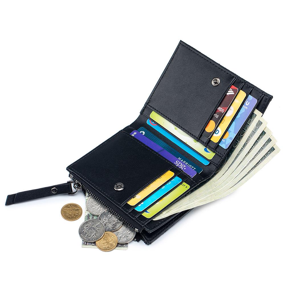 Embroidery Folding Women's Wallet Short Wallet Large Capacity Fashion Japanese and Korean Wallet Storage Bag