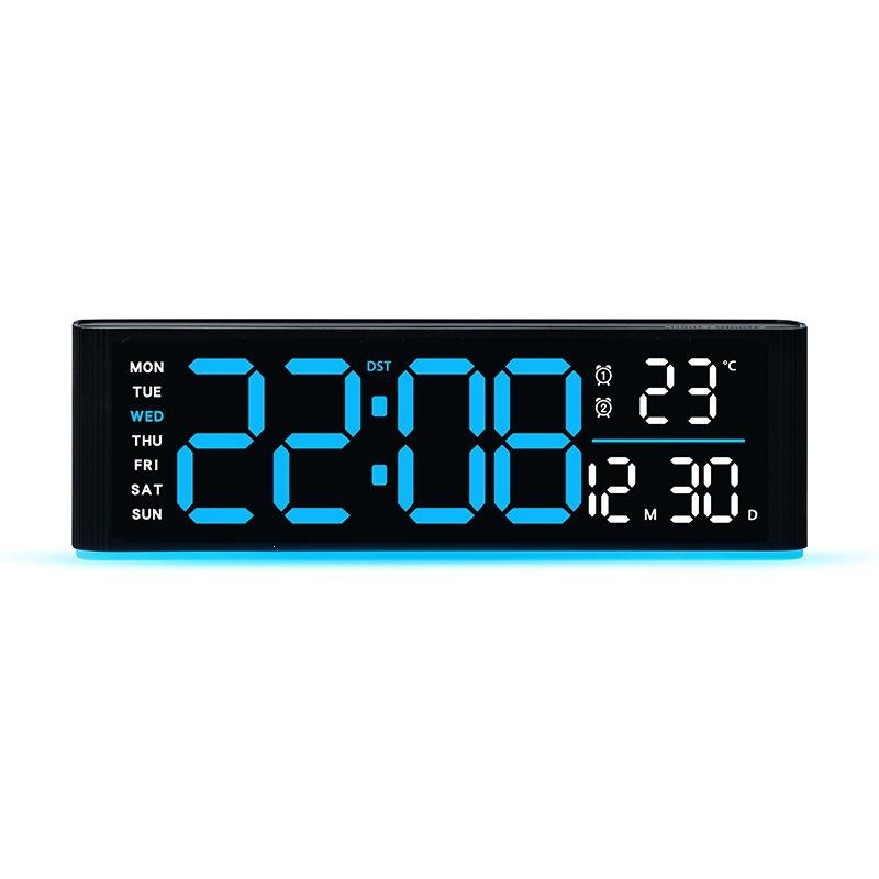 New Electronic Clock Simple Multi-function Clock Rectangular Large Font Alarm Clock Can Be Hung Vertical Clock 1101