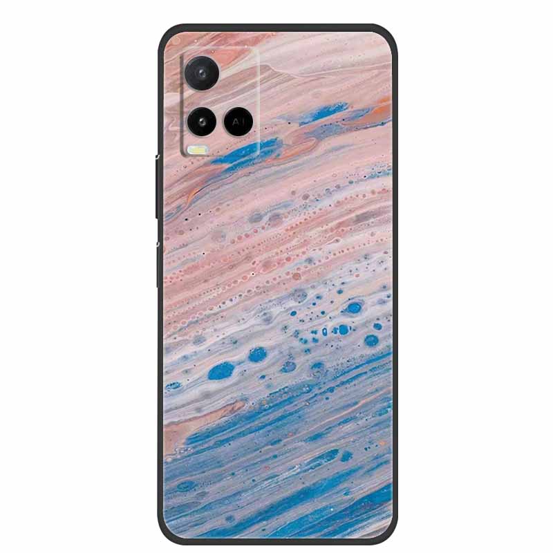 Marble Case For Vivo Y33s Silicone TPU Soft Phone Fashion Cover For Vivo Y33 S Case V2109 Funda Luxury Shockproof Cartoon Coque