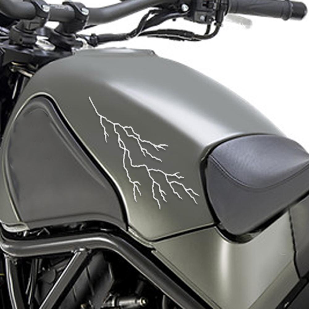 Motorrad Karosserie Aufkleber Dekoration Blitz Riss Stil Ziehblume Wasserdicht Vorderkopf Aufkleber