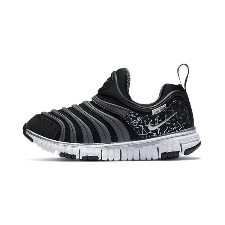 Nike Dynamo Free Patchwork Low top Sports Casual Shoes Black Gray Children Aged 3 7 Years Old DC3272-001