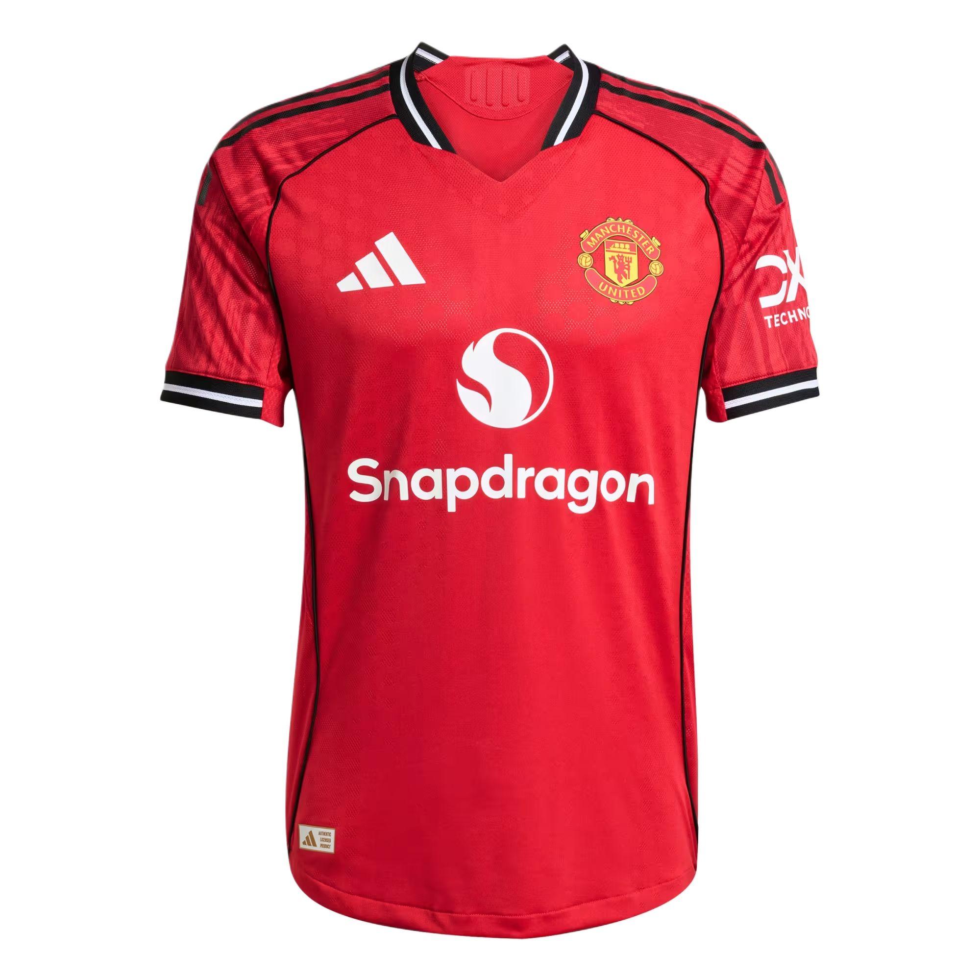 

Adidas Manchester United 25/26 Season Home Casual Sports Short Sleeve Football Shirt Men Tops JI7429 S