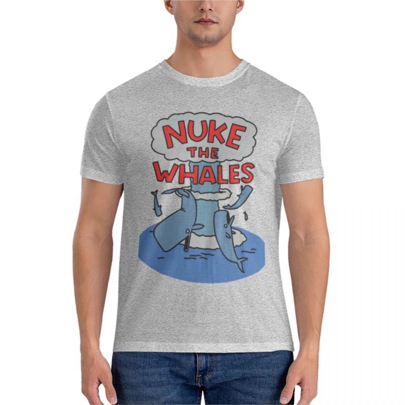 

Nuke the Whales Classic T-Shirt mens big and tall t shirts men clothing mens t shirt graphic vintage t shirt S