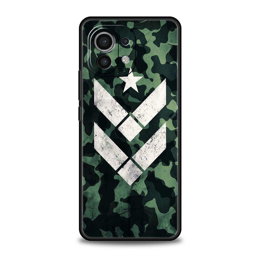 Handyhülle für Xiaomi Mi 15 14 14T 13T 12T Pro 12 13 11 Lite 5G 11T X6 X5 Pro Weiche TPU-Hülle Camouflage Camo Militär Armee