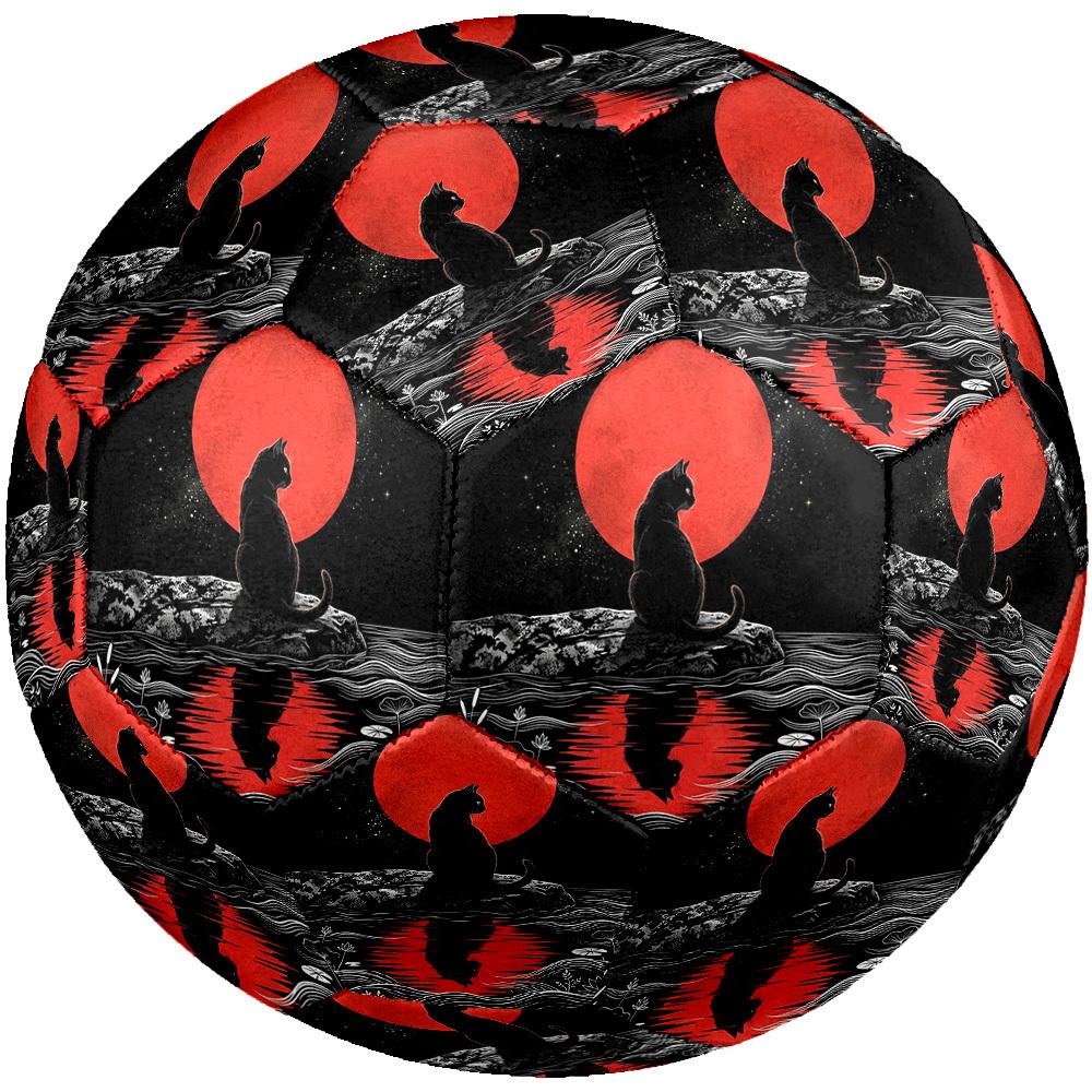 1pc Moonlit Reflection Theme Soccer Ball Football, Size 5, Lightweight PVC, Durable Outdoor Training Soccer Ball, Gift M61428