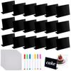 1set 7Pcs PP Plastic Erasable Pen Eternal Pen with 30Pcs PVC Mini Chalkboard Sign and 10Pcs Microfiber Cleaning Cloths Mixed Color Pen: 103x9.5mm