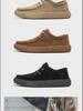 2024 Men's Frosted Leather Slip-On Shoes - Trendy Soft-Soled Casual Footwear for Spring & Summer