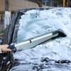Extendable Aluminum Snow Brush Ice Scraper for Car Windshield Extra-long Design