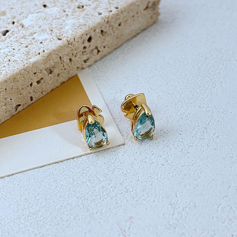 Minimalist Luxury Zircon Stud Earrings