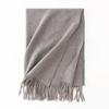 Cashmere Feel Solid Color Women's Imitation Cashmere Scarf Spring Atmosphere Korean Style Versatile Mid Length Shawl Scarf
