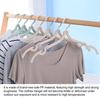 10Pcs Folding Clothes Rack Non-Slip Hangers Curved Groove Design Portable Compact Space-Saving Travel Hangers