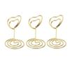 25PCS Stable Base Table Number Stands Heart Shaped Name Card Clips Place Card Holders  Party Use