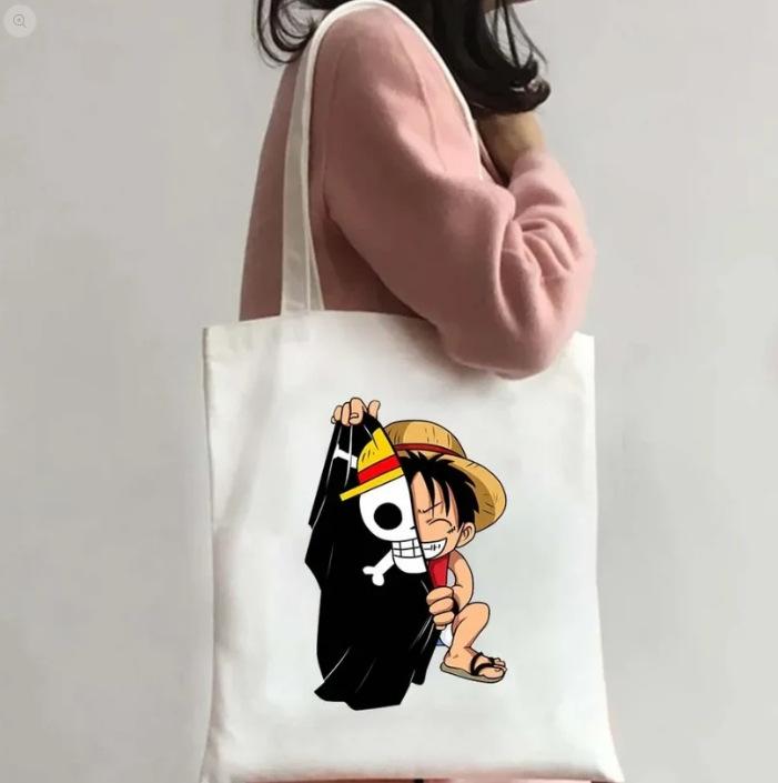 One Piece Luffy Aufdruck ein Schulter Canvas Tasche 7540