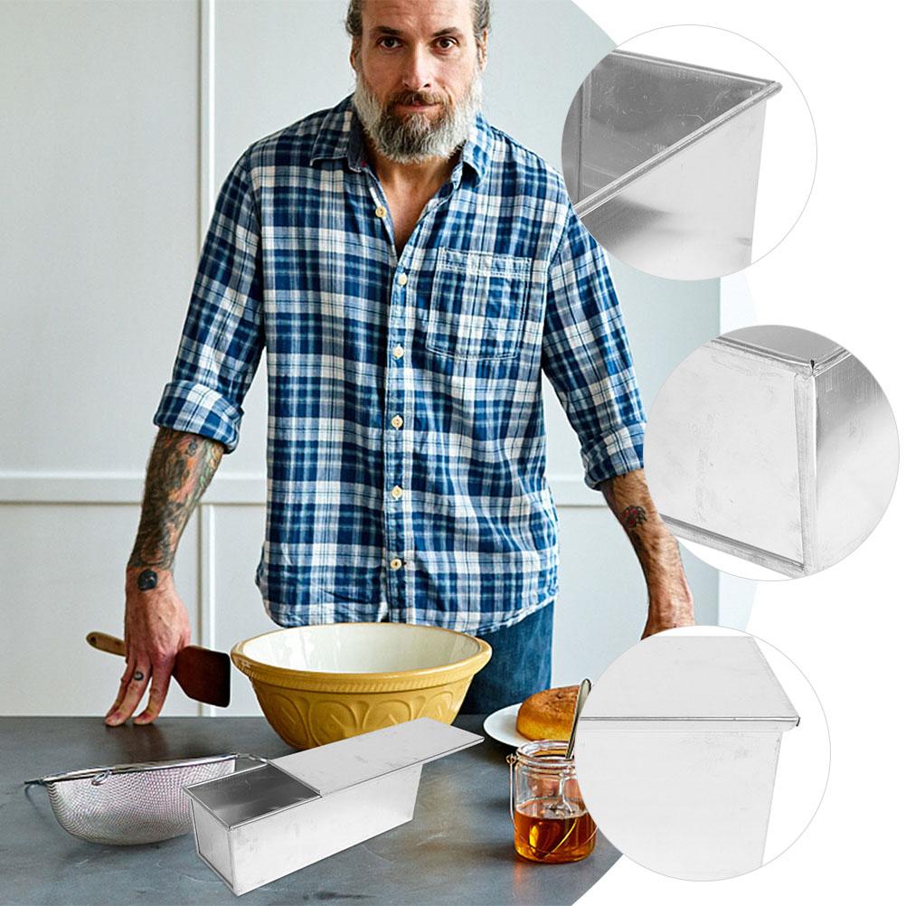 Toastbox Antihaft-Brotform mit Deckel Metall Kastenform Wiederverwendbar Aluminiumlegierung Backen
