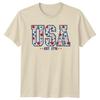 USA Est 1776 American Heritage Patriotic Unisexs Unisexs Graphic Tee