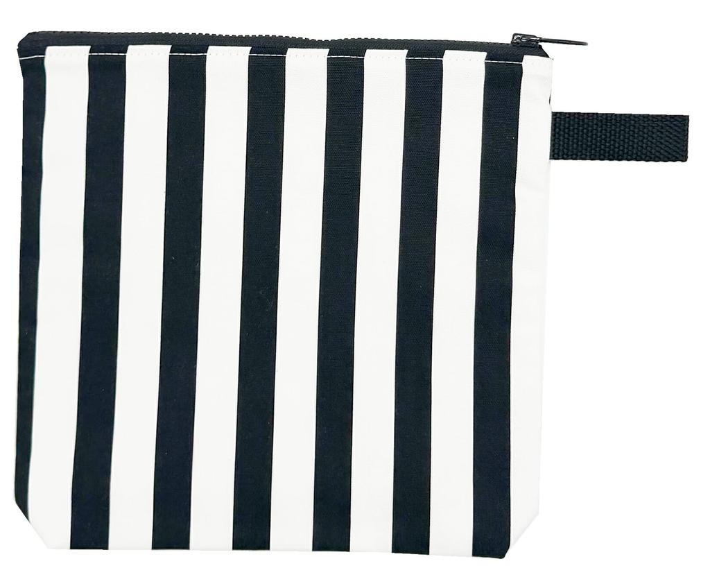 Insulated Neck Cooling Made In Black BK Bag21 [miwaki] Cooler, Pouch, Case, Bag, Simple, Japan, Handmade, Motif, Stripe,