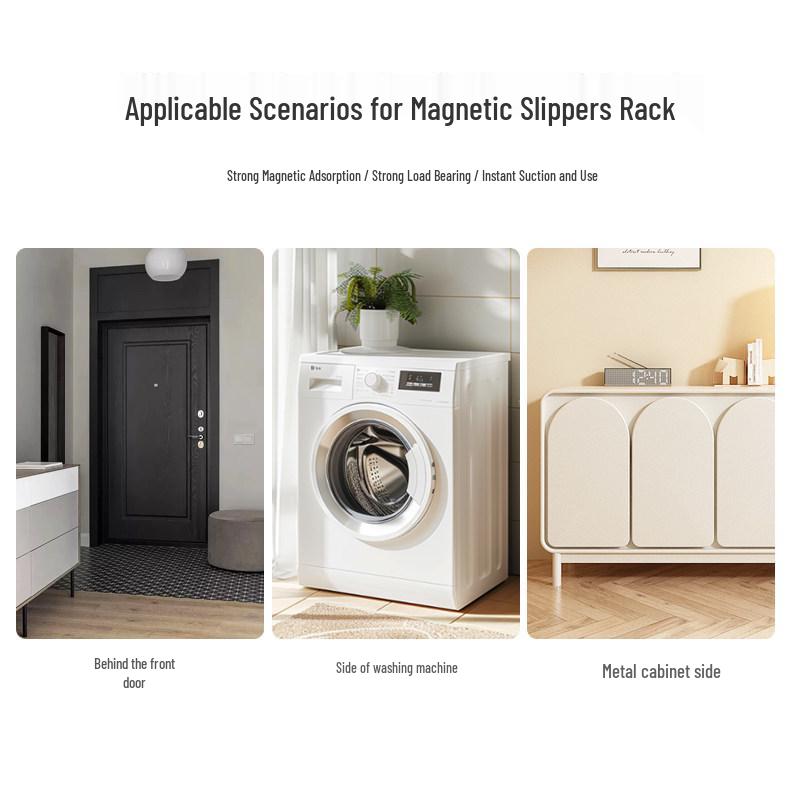 Retractable Magnetic Double-Layer Shoe Rack - Instant Suction, No Installation Needed, Ideal Entryway Organizer, New Model.
