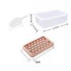 Spherical Ice Cube Tray with Lid for Ice Hockey - Makes 33 Cubes