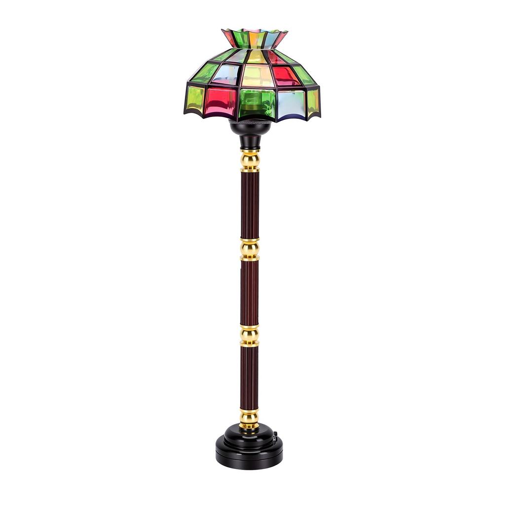 1:12 Scale Dollhouse Lamp Lifelike Battery Operated Decorative Miniature Floor Lamp for Micro Scene Decoration