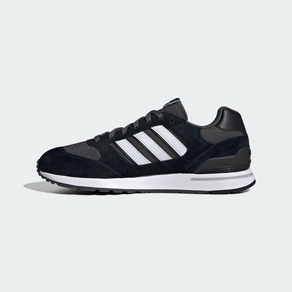 Adidas Run 80s NLG92 Core Six Size Cm Sneakers, Black/Footwear White/Grey (ID1260), 24.5