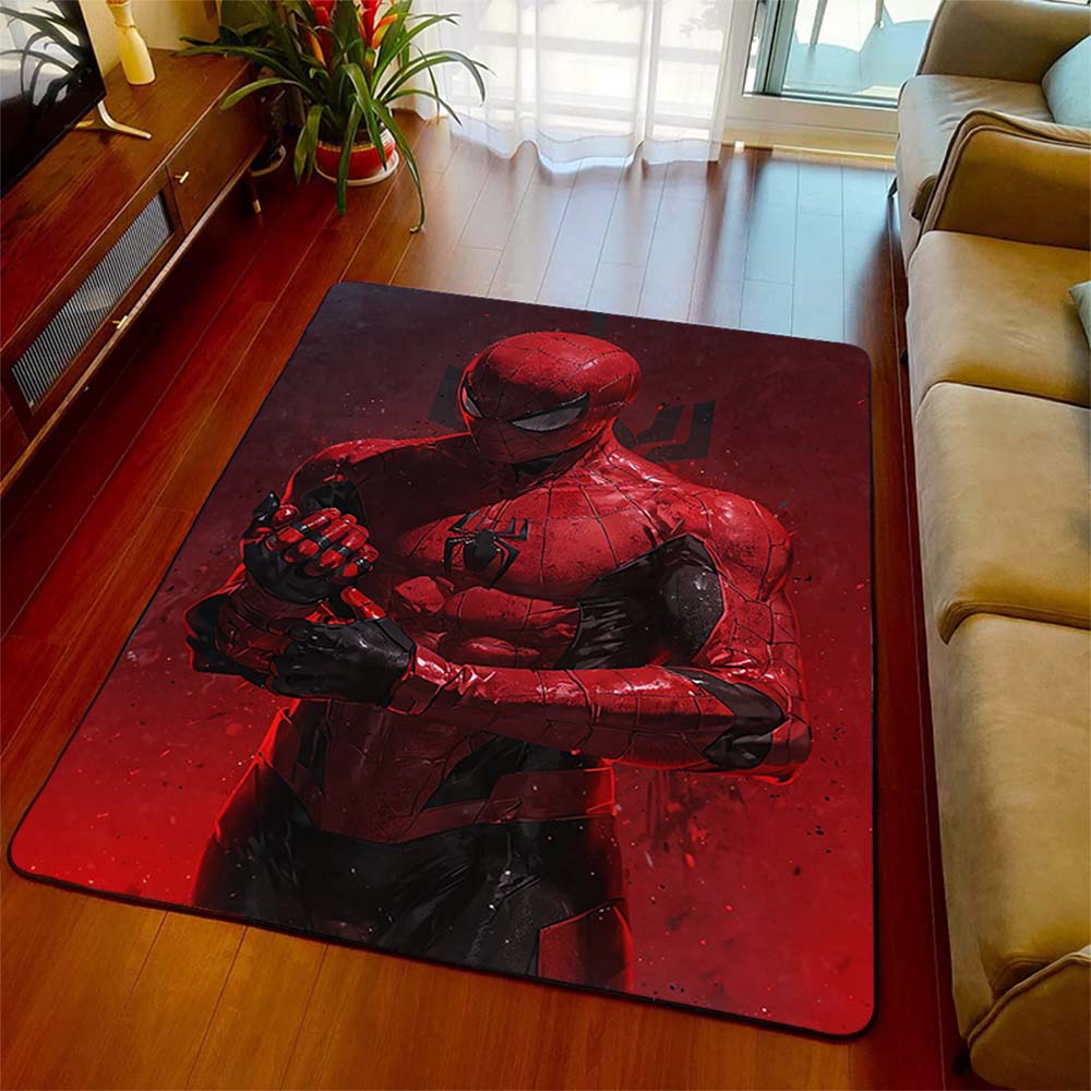 3D Marvel Hero Printed Carpet Anti-Skid Polyester Area Rug Indoor Floor Mat for Home Bedroom Sofa