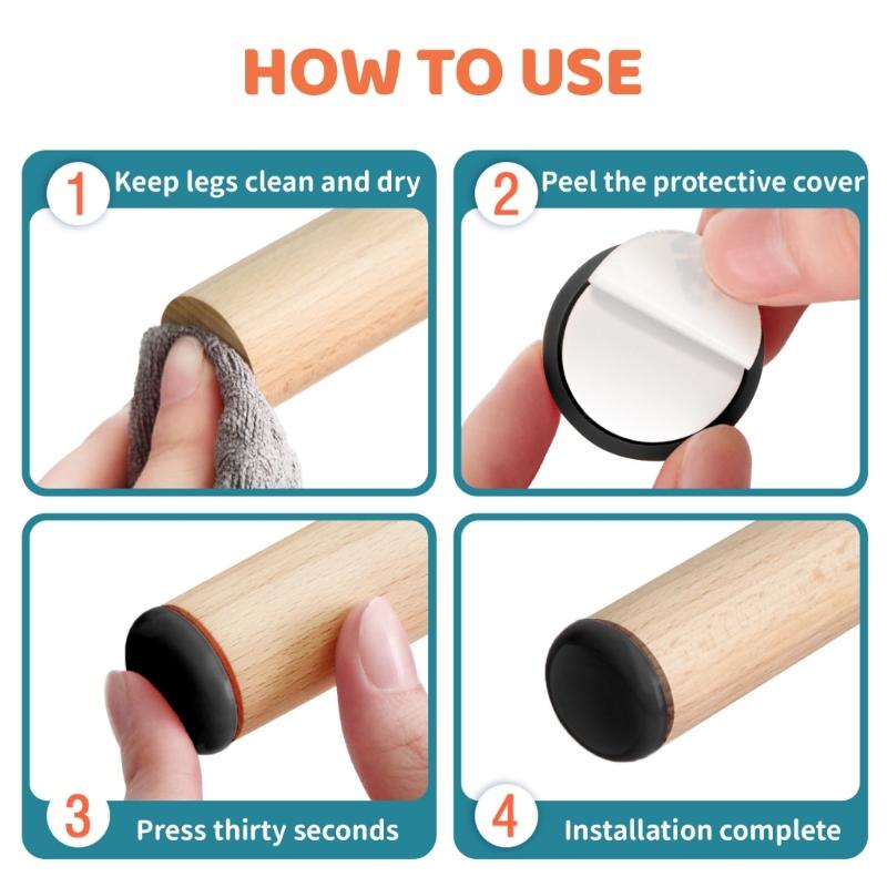 12Pcs Furniture Leg Slider Moving Pad Floor Protectors Mat Furniture Movers for Easy Movement & Carpet Protections