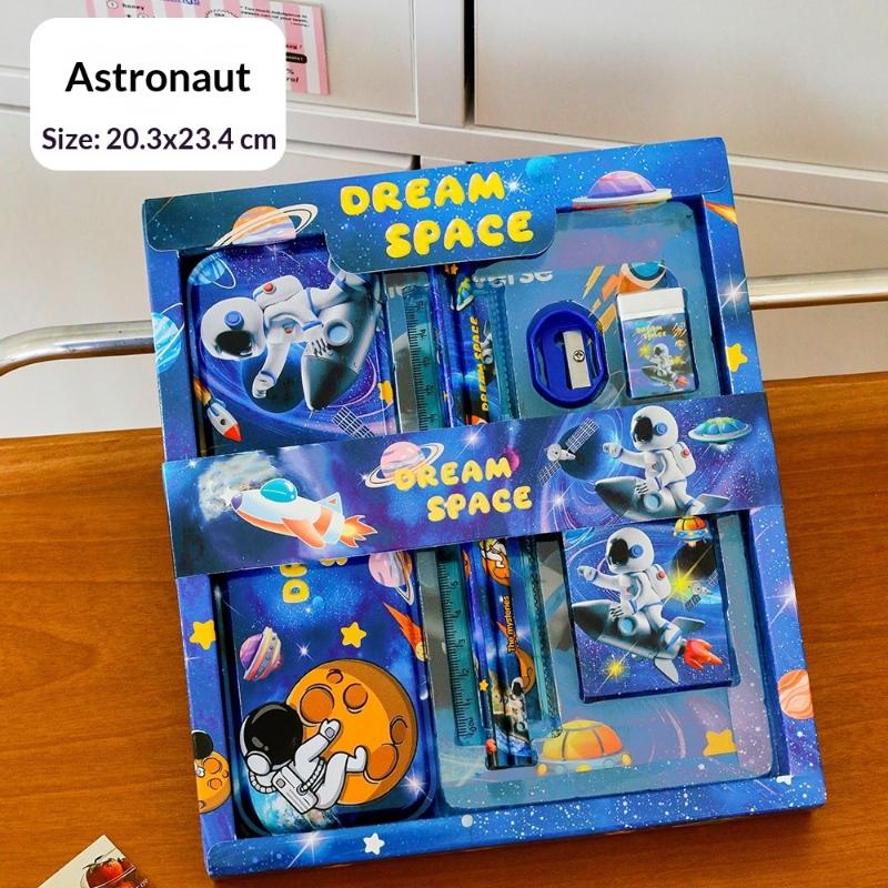 7Pcs/Set Cute Cartoon Capybara Pencil Ruler Crayon Eraser Stationery Sets Student Rewards Prizes Children'S Learning Supplies