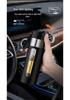 High-End Portable Tea Infuser Cup with One-Button Lid – Creative Borosilicate Glass Design