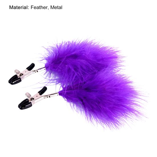 1 par voksen sexleketøy Utsøkt flørt metall bryster klips med fjær for kone