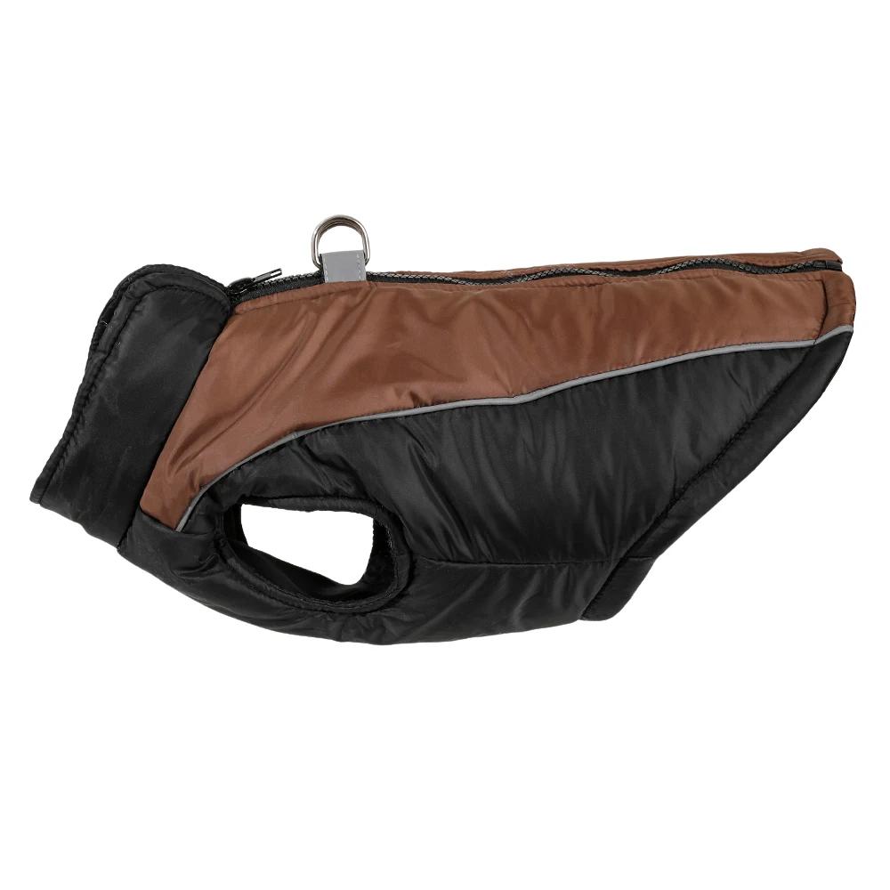 

Reflective Dog Clothes for Small Medium Dogs Cats Winter Warm Windproof Vest Coat with D-ring Yorkies Pug Overalls Pet Outfits XS коричневый