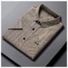 Summer Short-sleeved Slim-fit Shirt Men's Cotton and Linen Non-iron Business T-shirt  Men