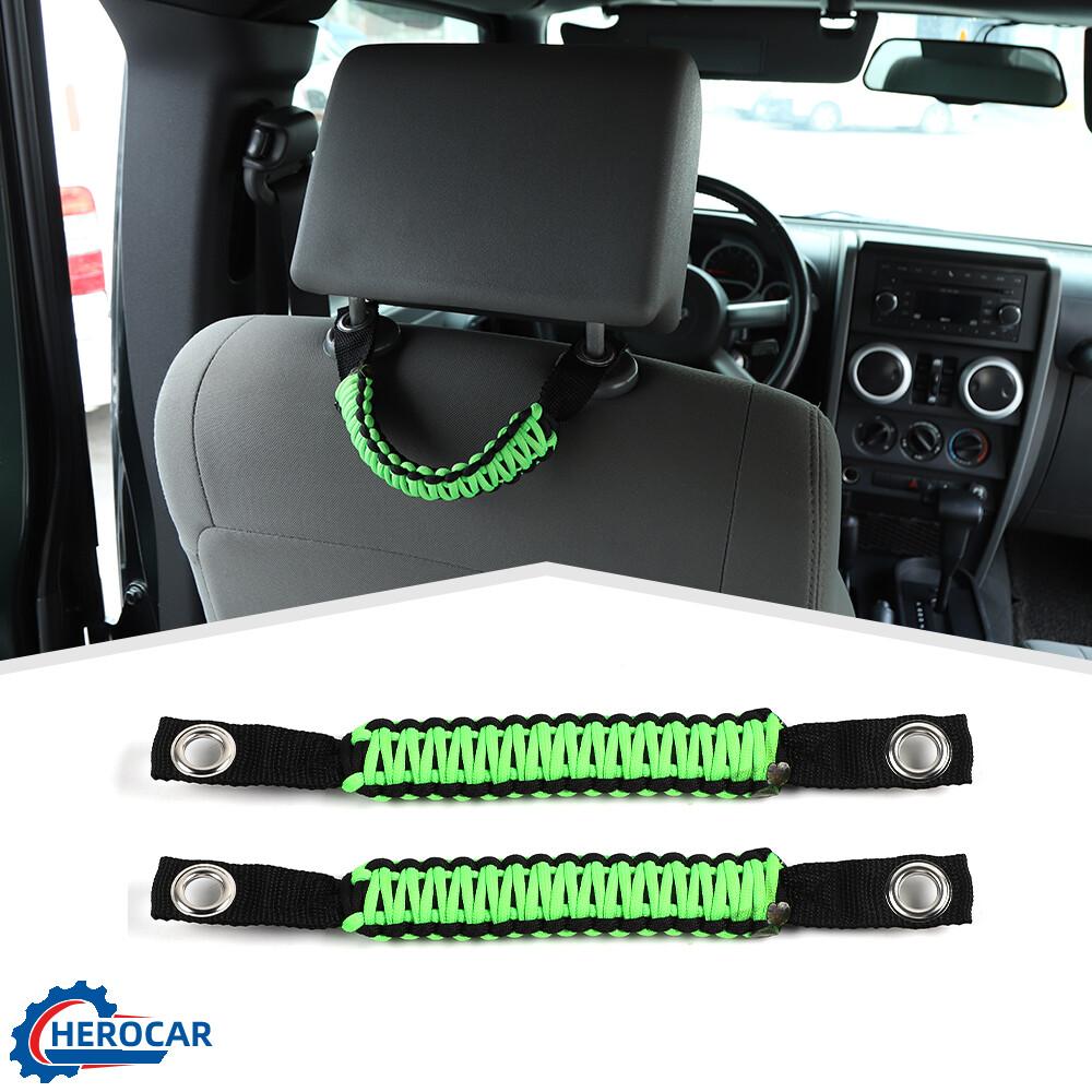 Верхние ручки для хвата на дугу безопасности, ручка-стропа Paracord для Jeep Wrangler JK 2007-2017