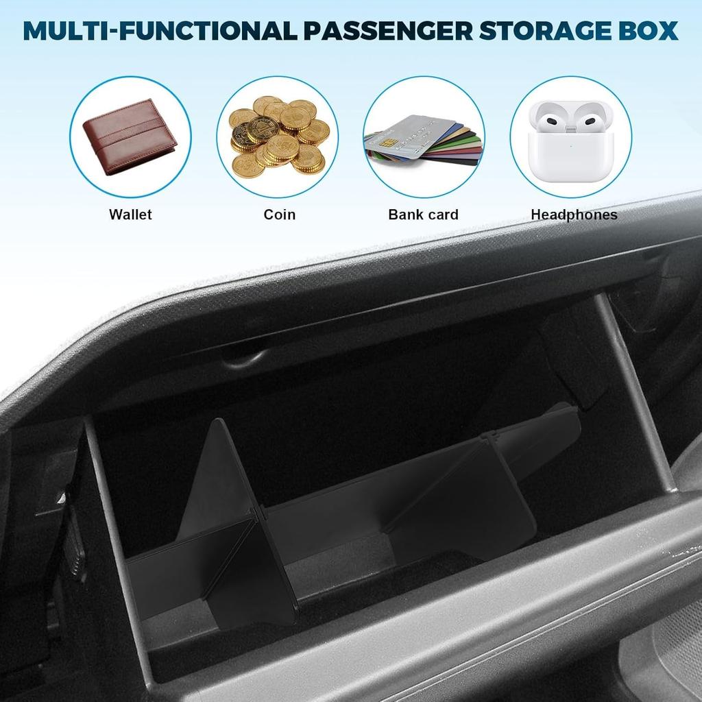 Upgrade Car Storage Organizer Fit for 2025 -2024 Glove Box Organizers ert