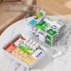Compact Multi-layer Transparent Medicine Organizer with Large Capacity