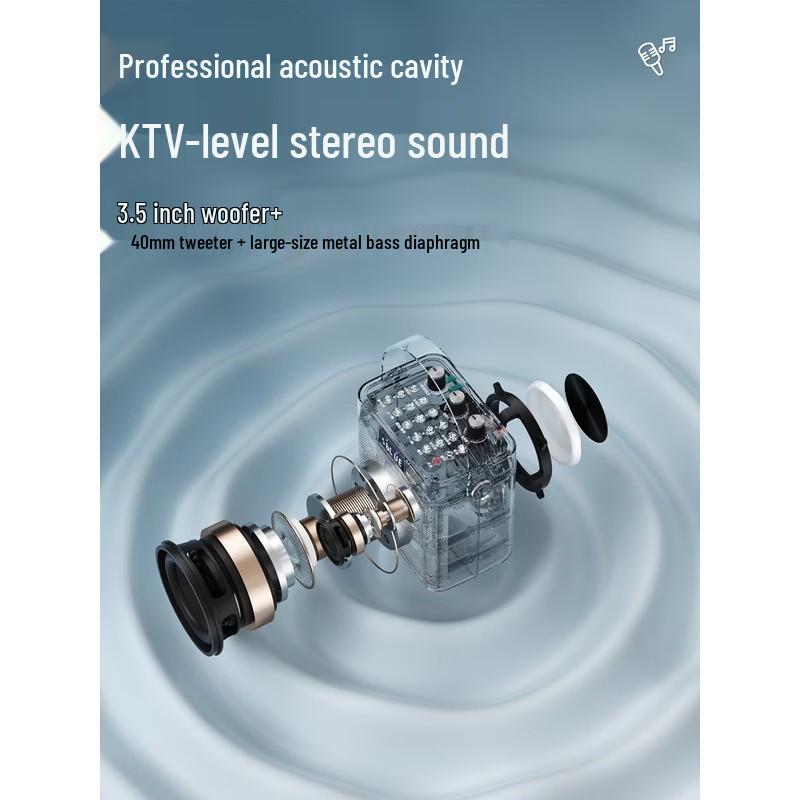 Newmine K519 Portable Karaoke Bluetooth Speaker CN plug (adapter included)