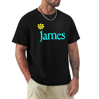 Tricouri James Band Modă Vintage Versatile Casual Bărbați Femei Vară Harajuku Mânecă Scurtă Bumbac Grafice Amuzante Unisex Topuri