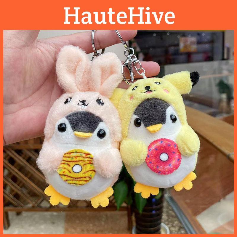 Whimsical Plush Penguin Keychain Decoration Perfect For Kids Bags And Doll Machines