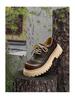 Little Leather Retro Lace-Up Derby Shoes with Thick Soles (Model 14702)